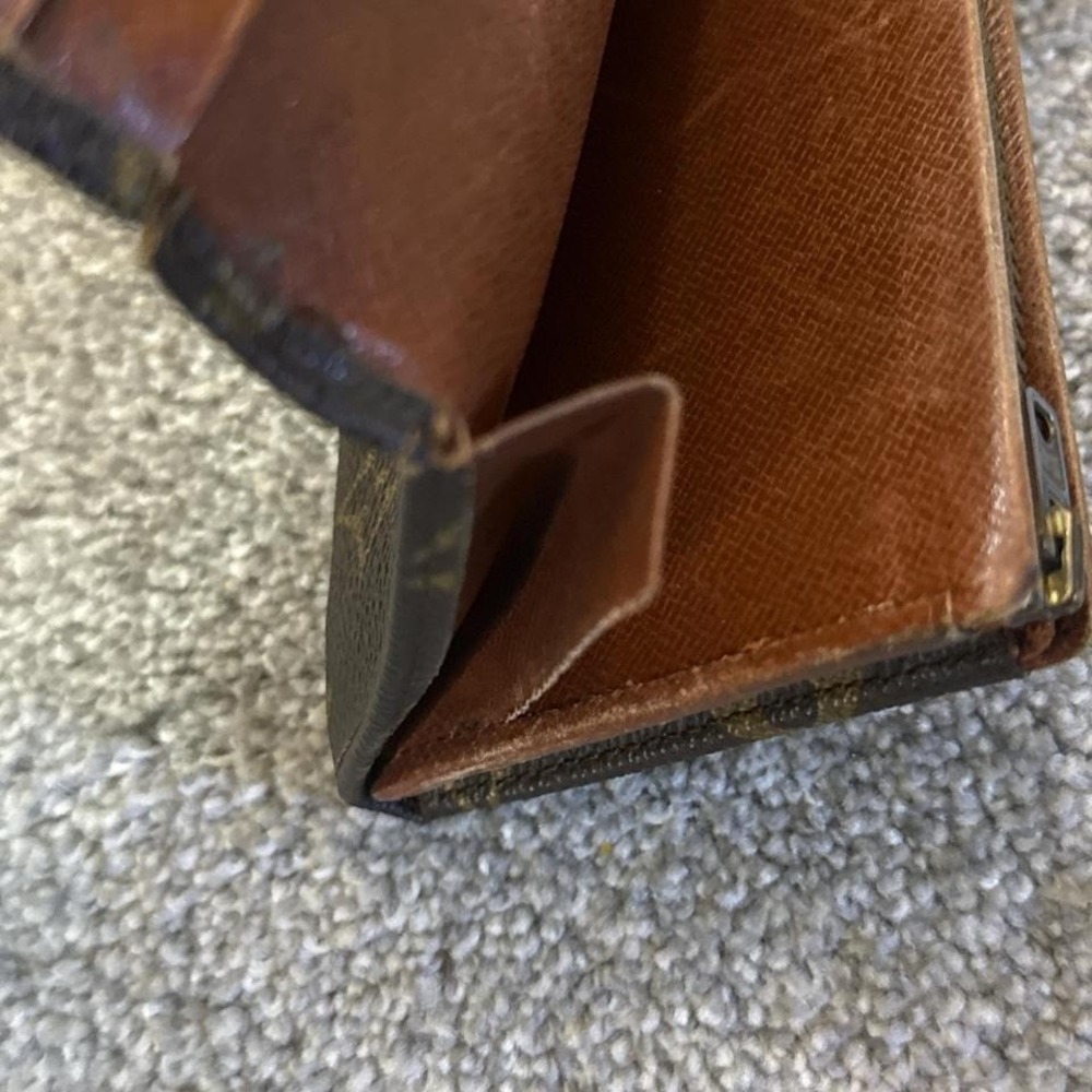 Louis Vuitton Monogram Port-Monnaie Trésor Wallet M61730 Brown Bifold - Picture 7 of 8